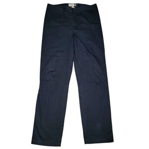 GAP Black Pants Size 14R Low Rise Plain Front Slim Straight Leg